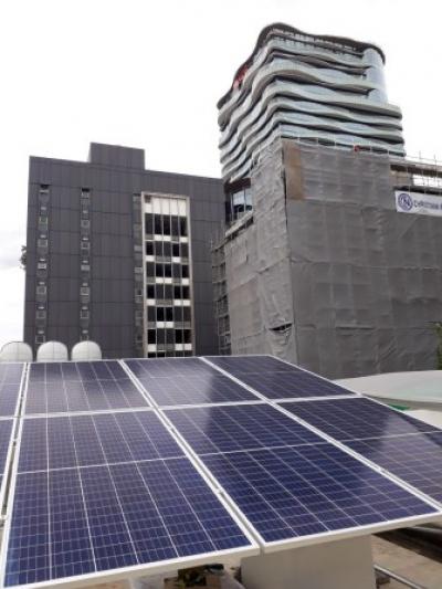งานติดตั้งระบบผลิตไฟฟ้าพลังงานแสงอาทิตย์  บริษัท ปูนซีเมนต์ไทย จำกัด มหาชน 